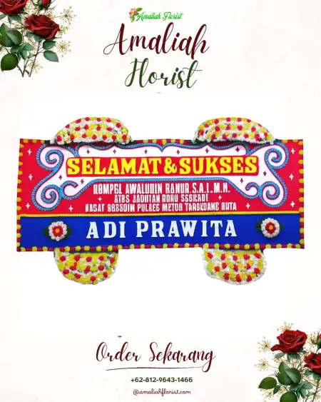 Papan Bunga Ucapan Selamat Warudoyong